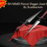 Free 3D/MMD Piercer Dagger Asset Download