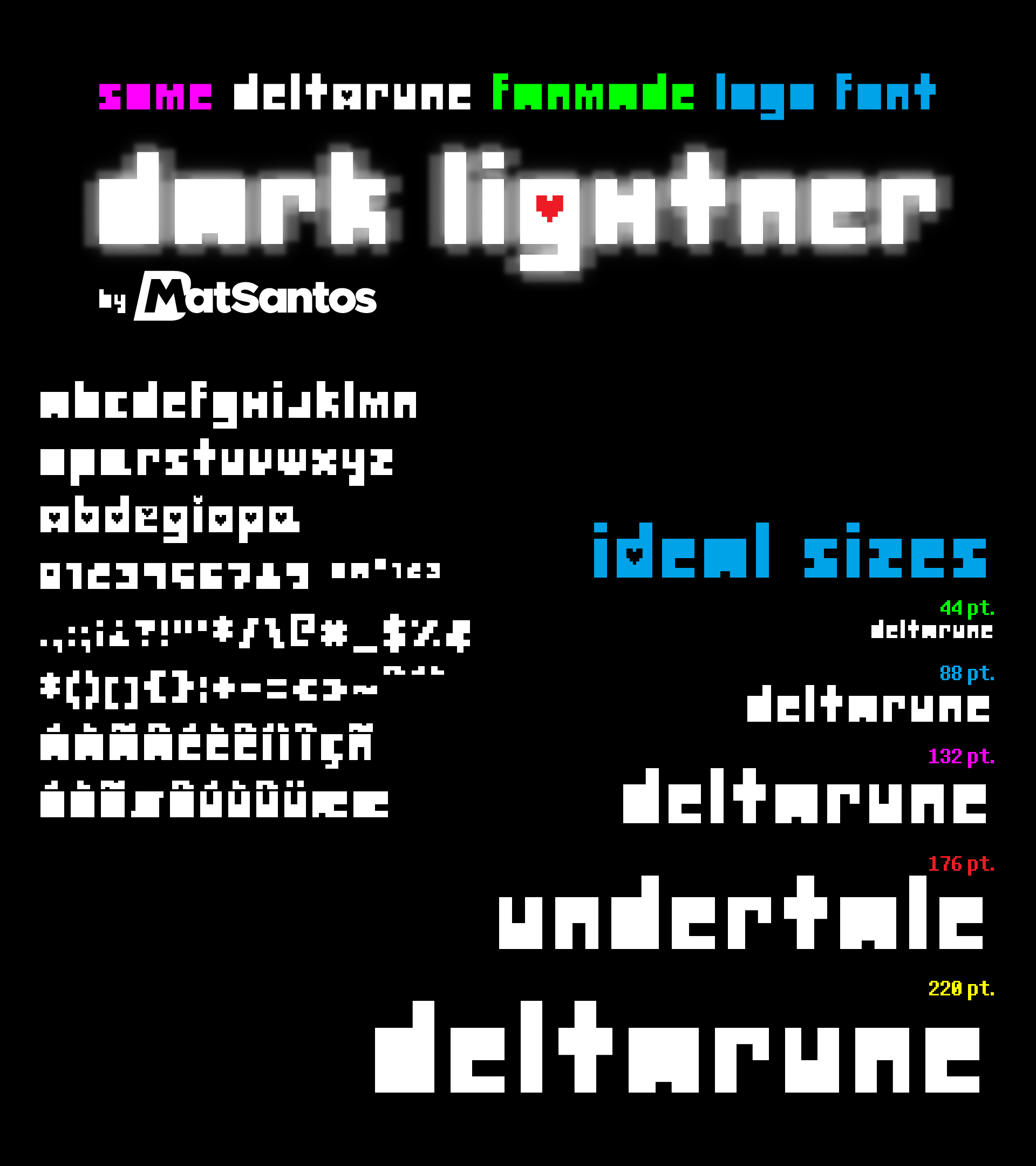 Dark Lightner Deltarune Logo Font By Bmatsantos By Bmatsantos On Deviantart