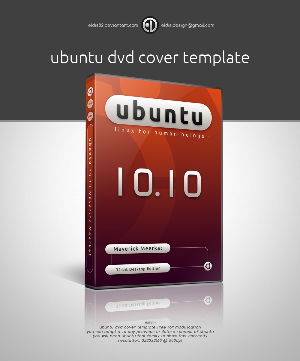 Ubuntu DVD Cover Template