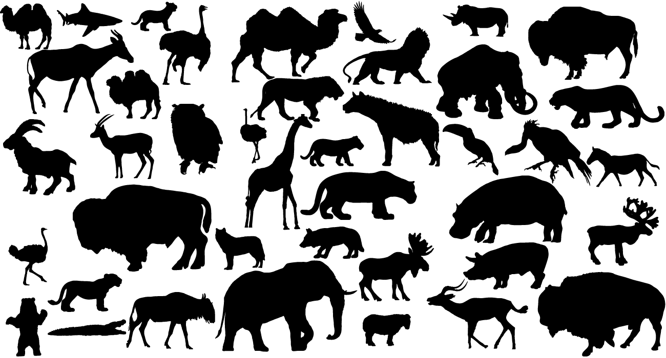 41 Animal Vector Silhouettes