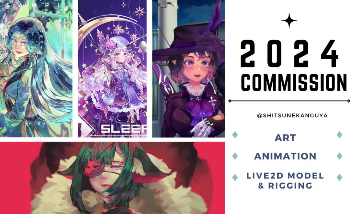 Commission 2024 [OPEN] by Shitsunekanguya on DeviantArt