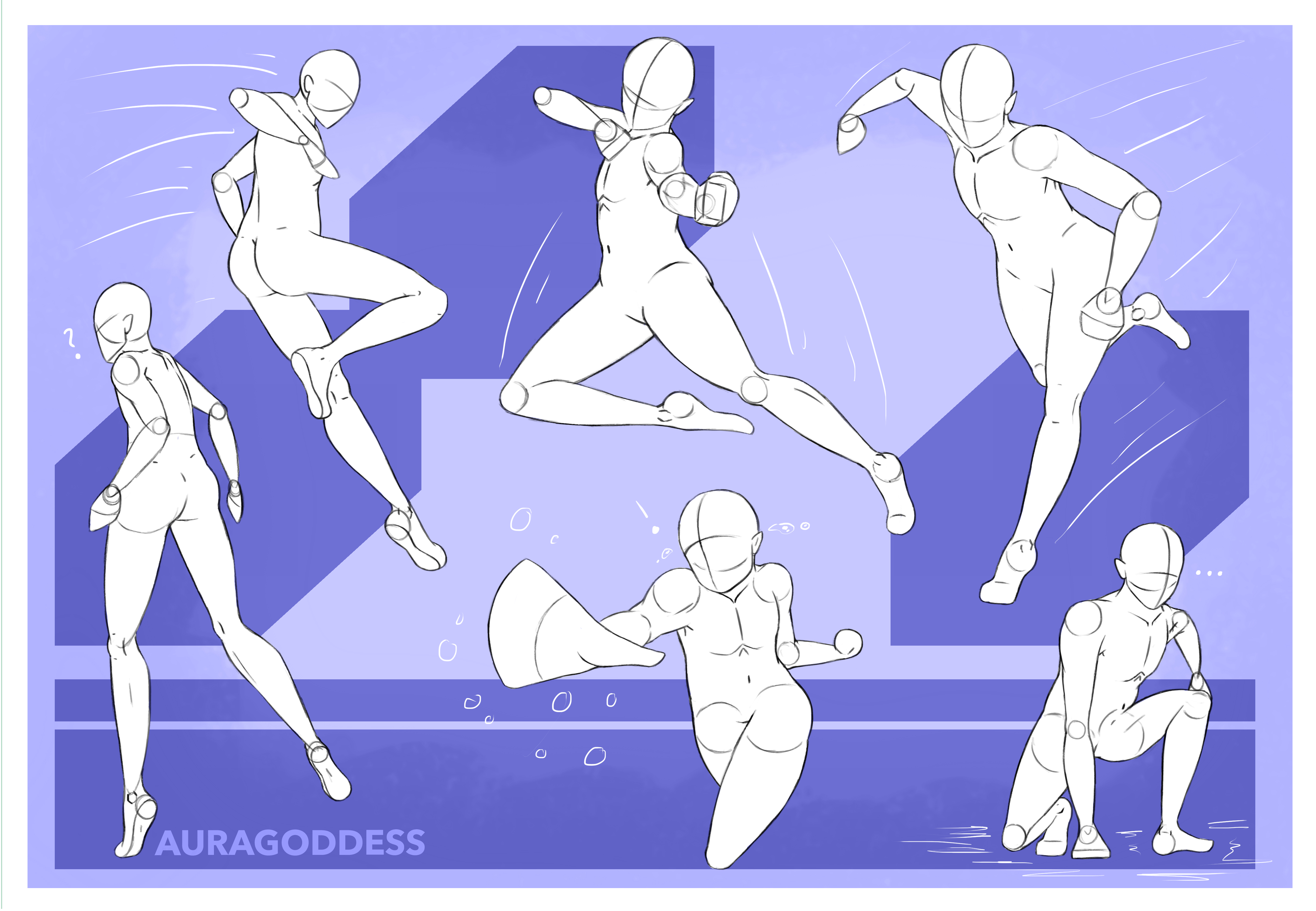 Pose Refs #12 by AuraGoddess on DeviantArt