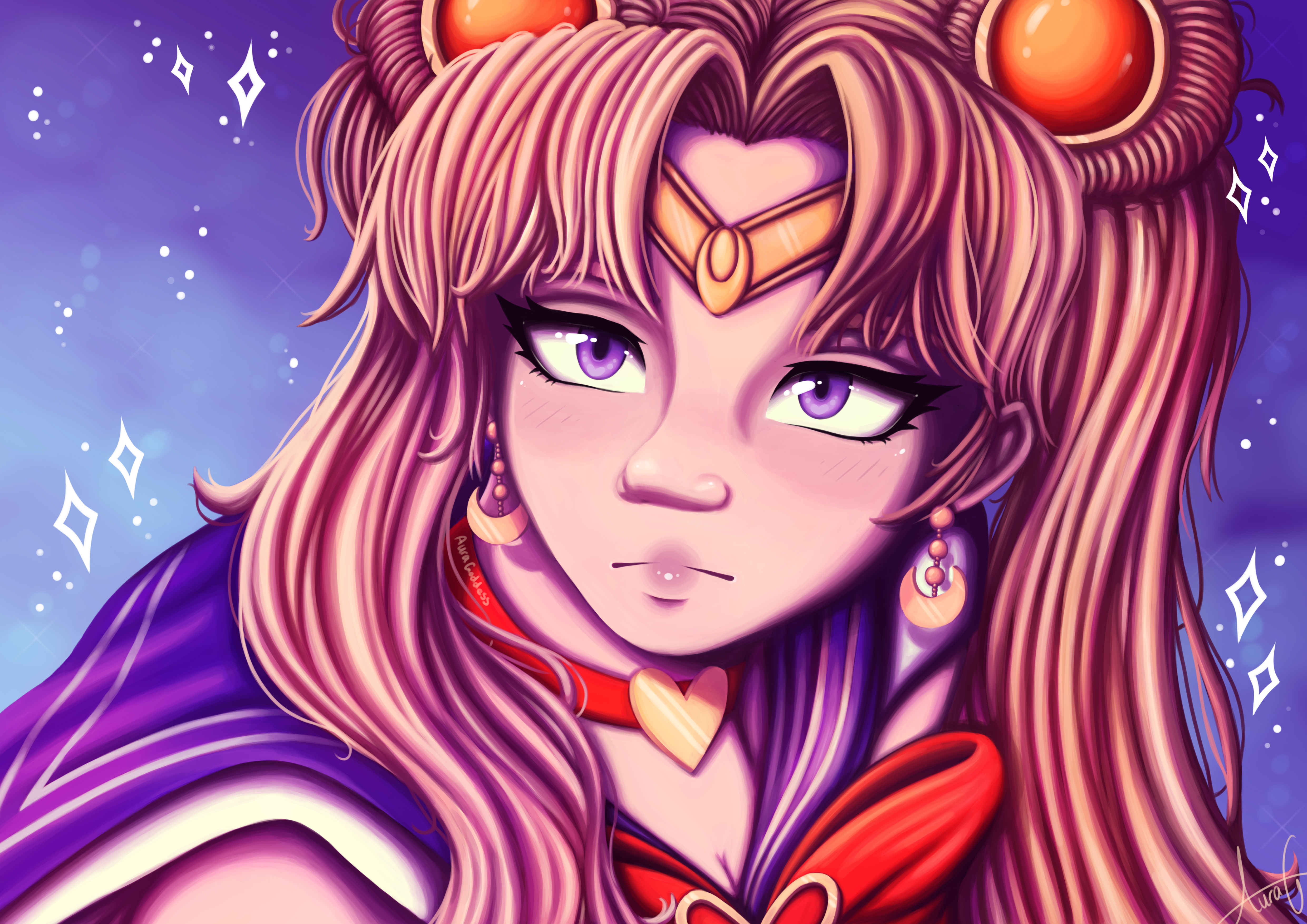Sailor moon screenshot redraw - Fanart by AuraGoddess on DeviantArt