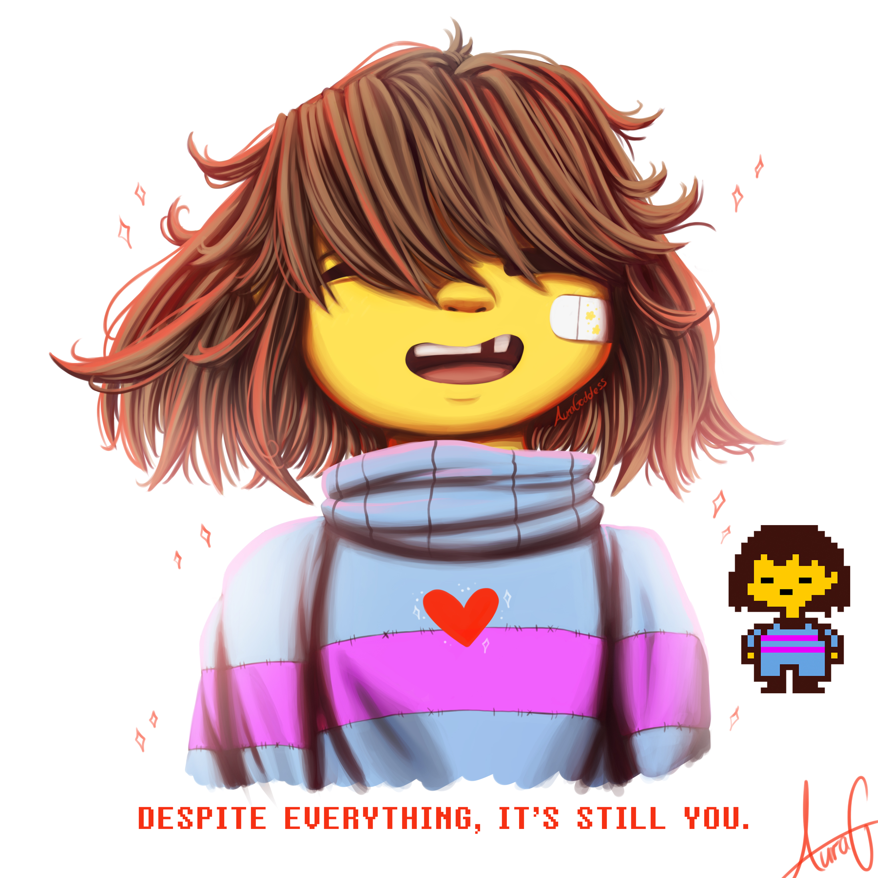 Frisk - Character Practise - Undertale by AuraGoddess on DeviantArt