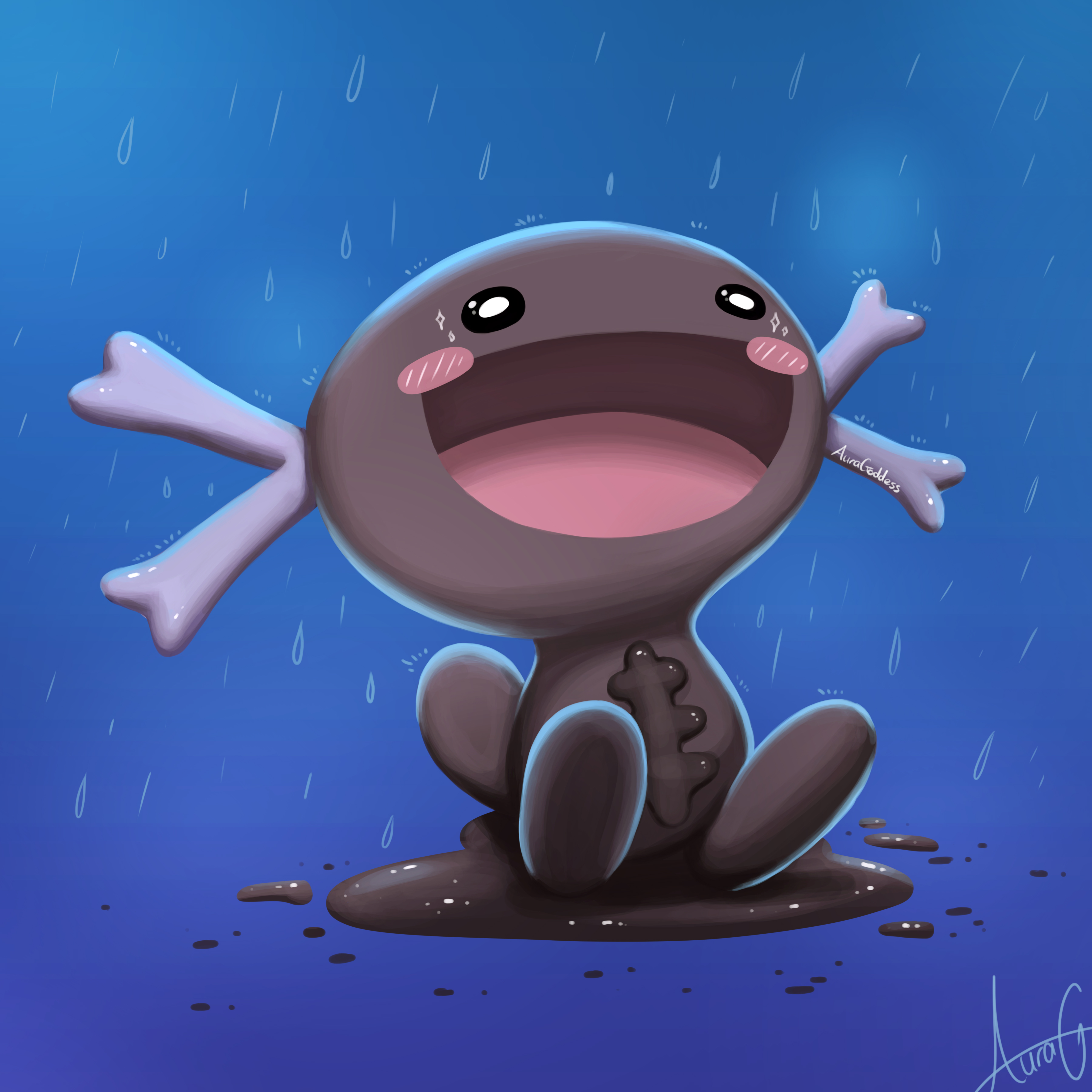 Paldean wooper Pokemon scarlet and violet by AuraGoddess on DeviantArt