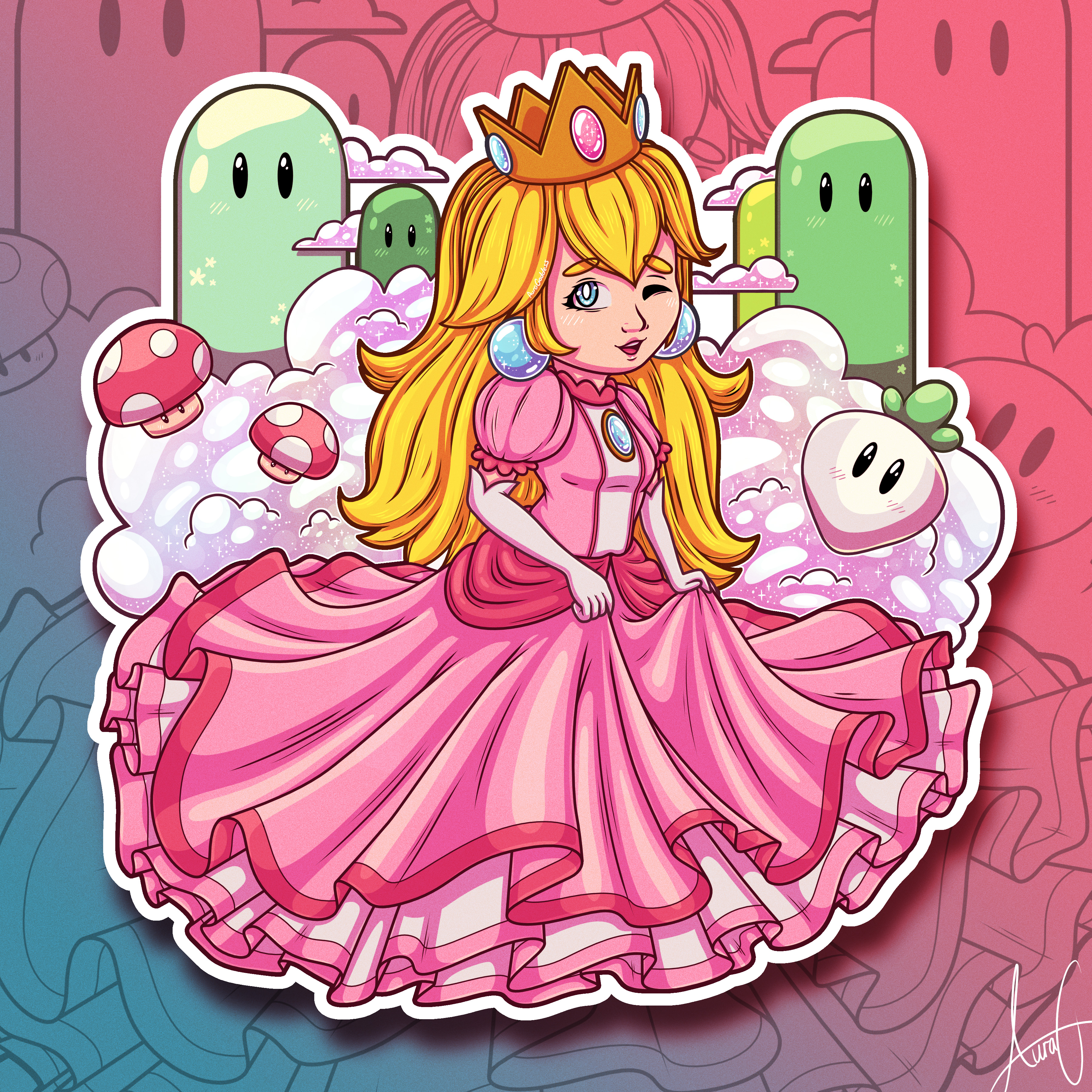 Princess Peach Fan Art : r/Mario