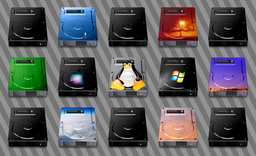 HDD icons for MacIntosh