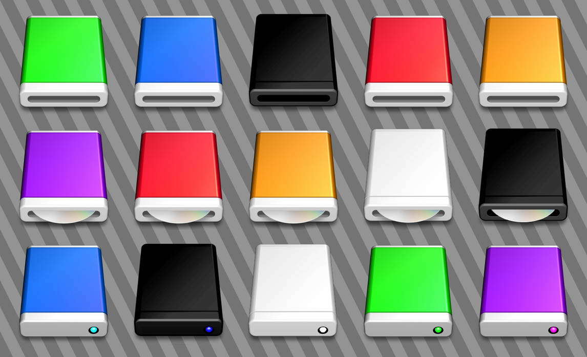 Mac Style Disc Drive Icons By Citizenjustin On Deviantart