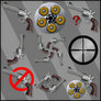 Revolver cursors (Up to 48 pixels)