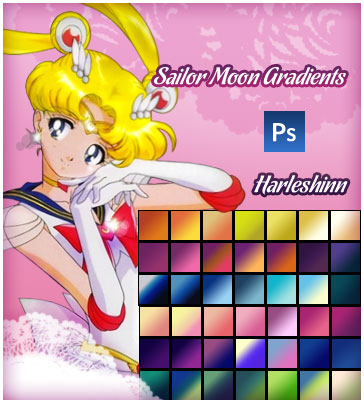 Sailor Moon Gradients by harleshinn on DeviantArt
