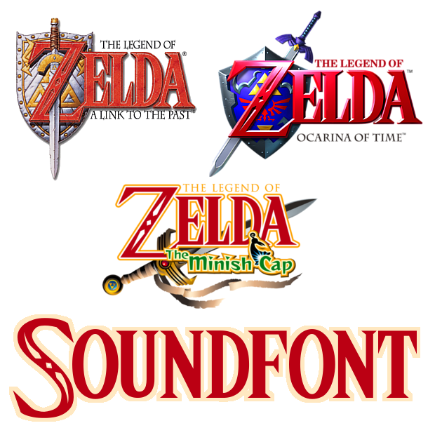 Several The Legend of Zelda Soundfonts