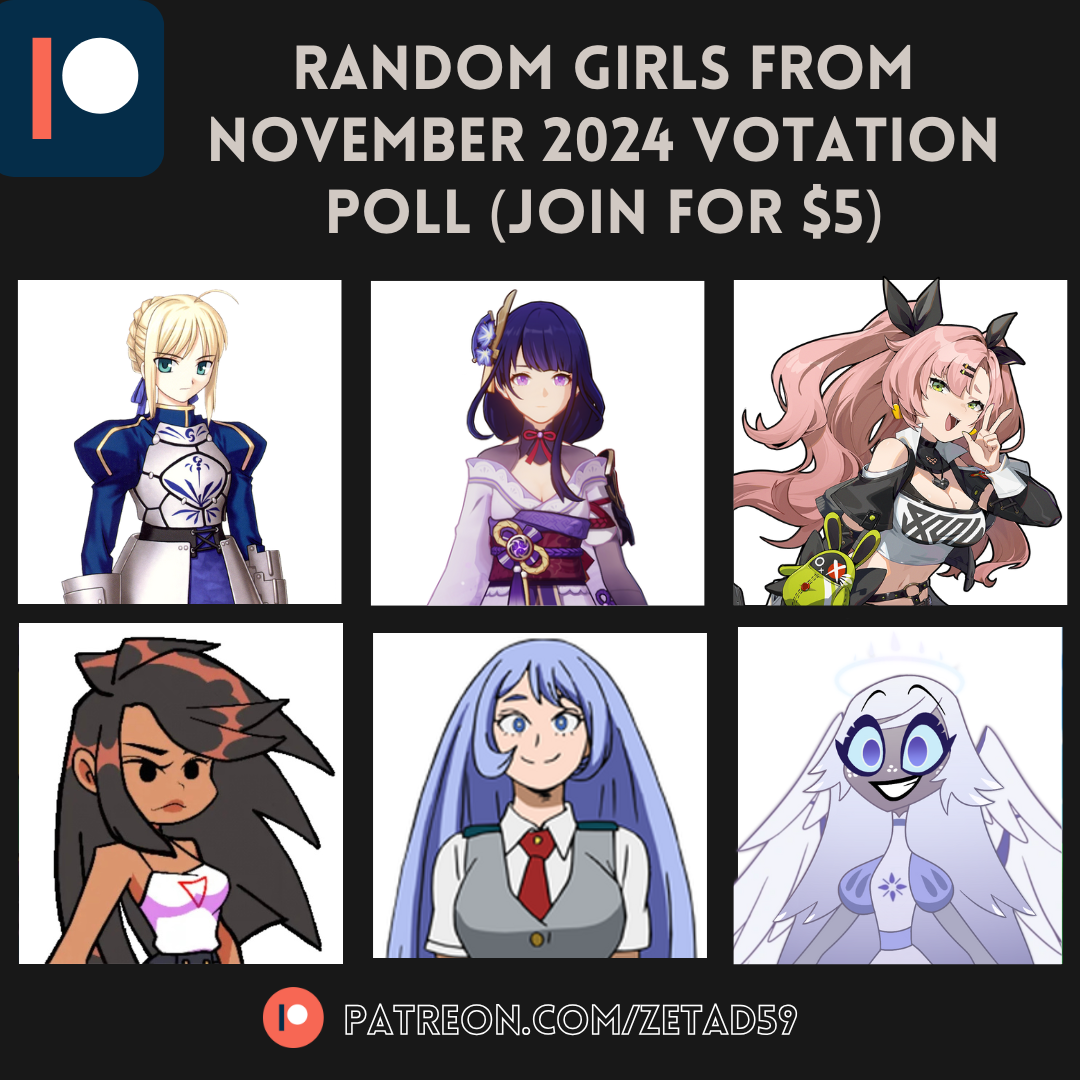 Random girls of November 1 2024 Patreon votation by ZetaD59 on DeviantArt