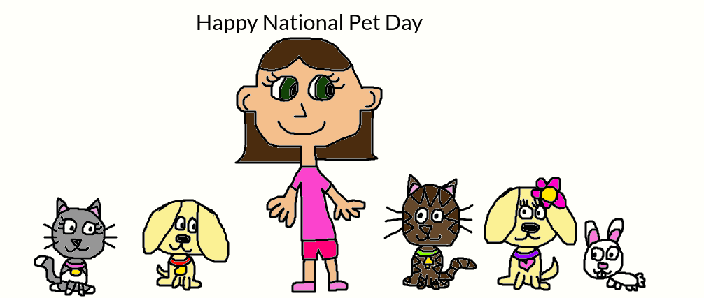 Jansyn and her OC pets for National Pet Day by jrg2004 on DeviantArt