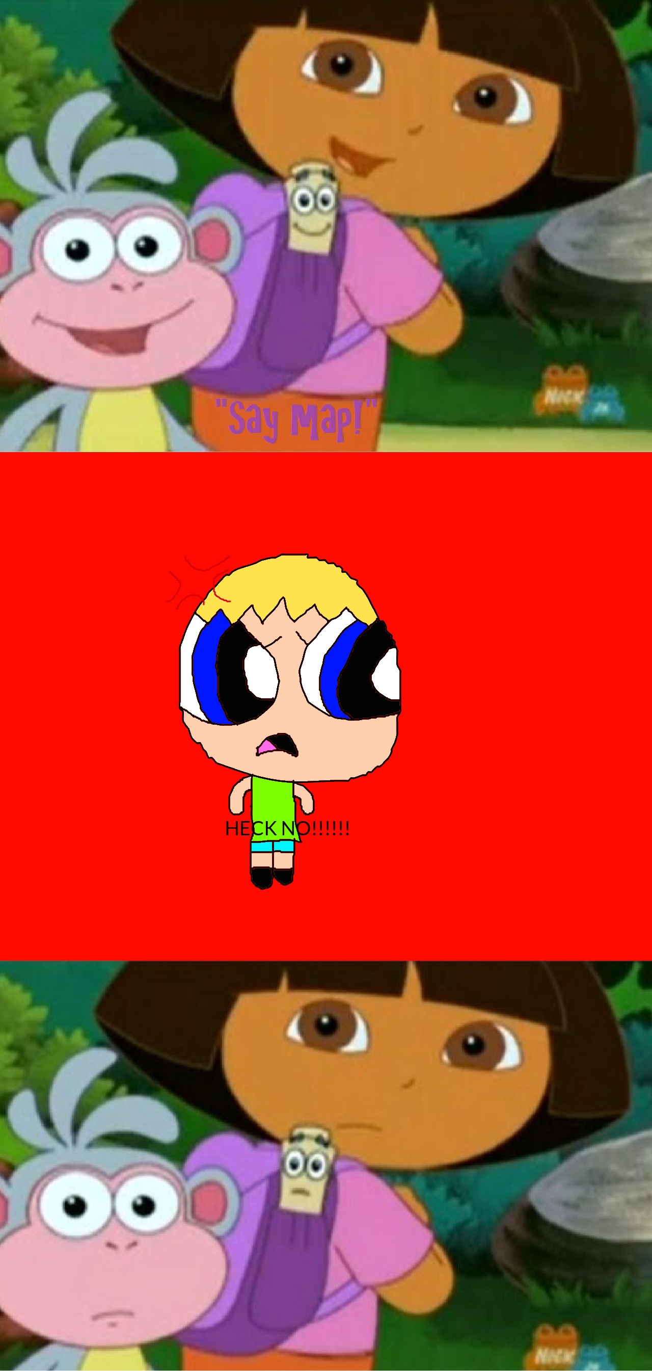 Jack hates Dora the Explorer by jrg2004 on DeviantArt