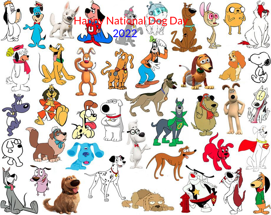 Cartoon Dogs for National Dog Day 2022 by jrg2004 on DeviantArt