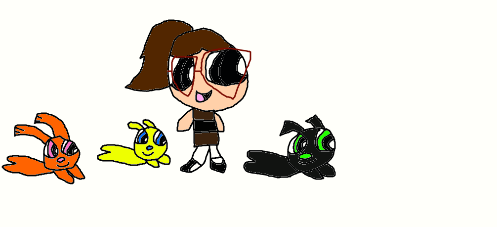 Stacey playing with the Powerpups by jrg2004 on DeviantArt