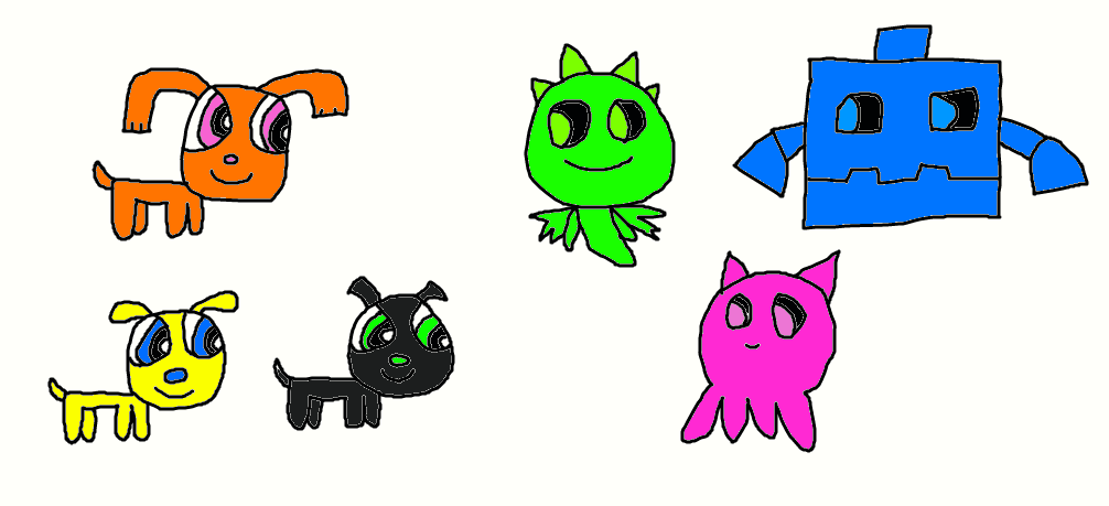 Powerpups meets and Dragoyle, Growmax and Octocat by jrg2004 on DeviantArt