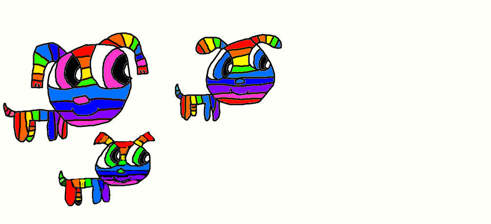 Rainbow Powerpups by jrg2004 on DeviantArt