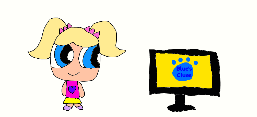 Millie watching Blue's Clues by jrg2004 on DeviantArt