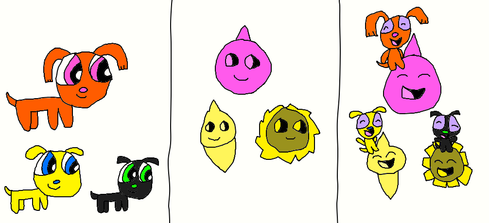 Powerpups gives Ghostforce a piggyback ride comic by jrg2004 on DeviantArt