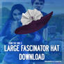 [MMD] Large Fascinator Hat - DL
