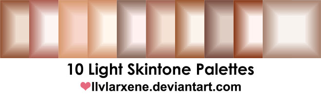 10 Light Skintone Palettes