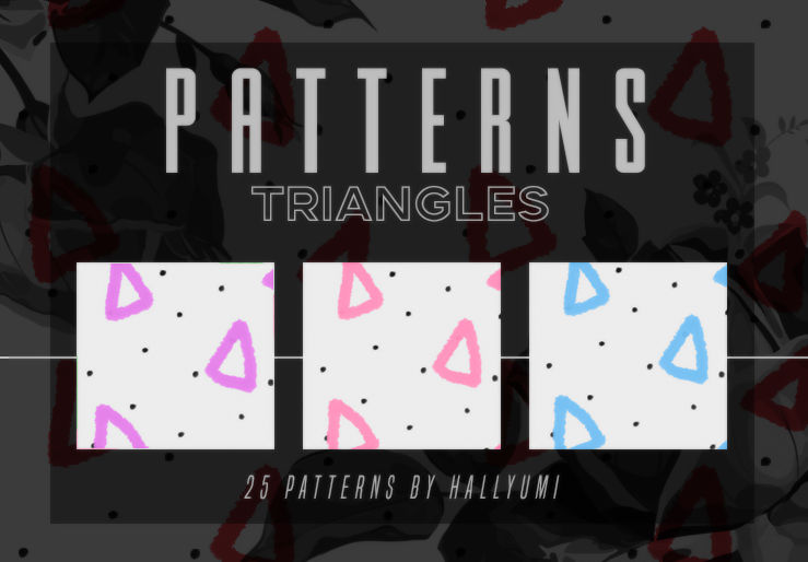 PATTERNS: TRIANGLE by Hallyumi on DeviantArt