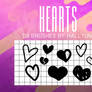 BRUSHES: HEARTS