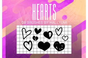 BRUSHES: HEARTS