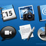 Black and Blue Icons