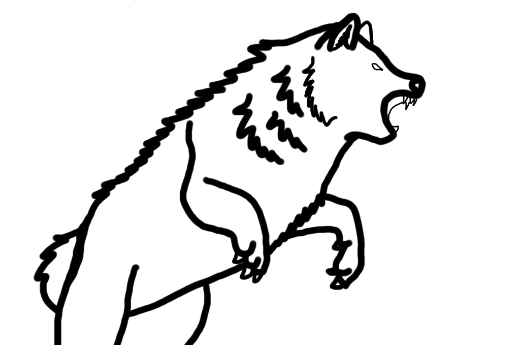 Fighting Wolf LineArt by Rav3nRav3Rul3r on DeviantArt