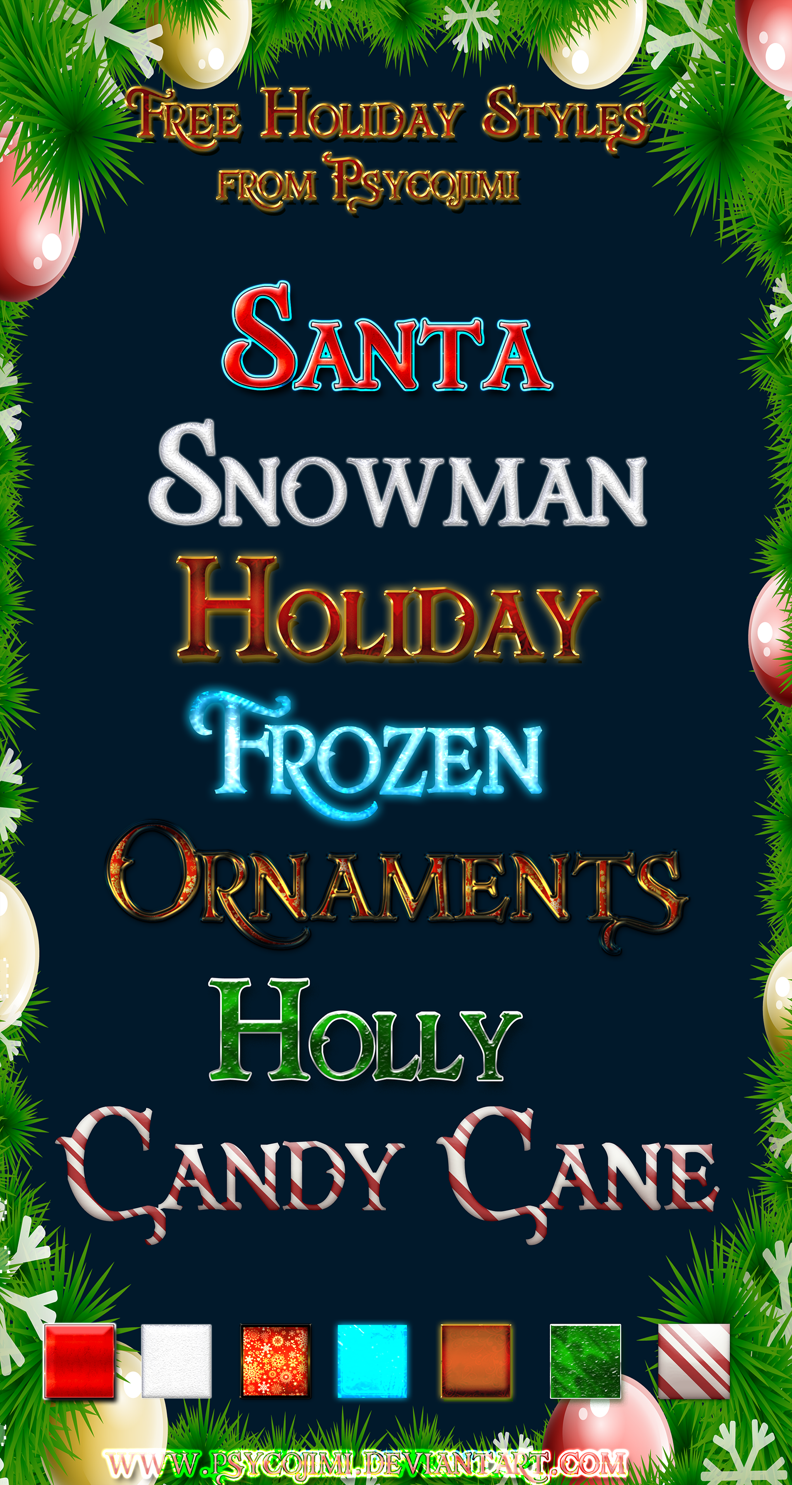 Free Holiday Styles