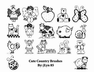 Cute Country Brushes