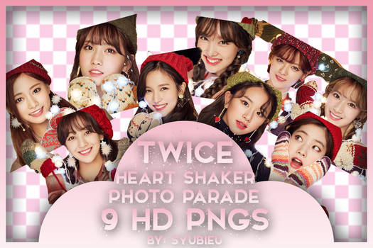 [PNG PACK] TWICE Heart Shaker Photo Parade