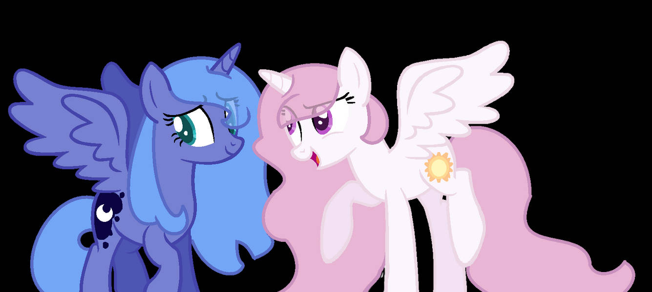 Young Luna And Celestia by XxPrincessluna2007Xx on DeviantArt