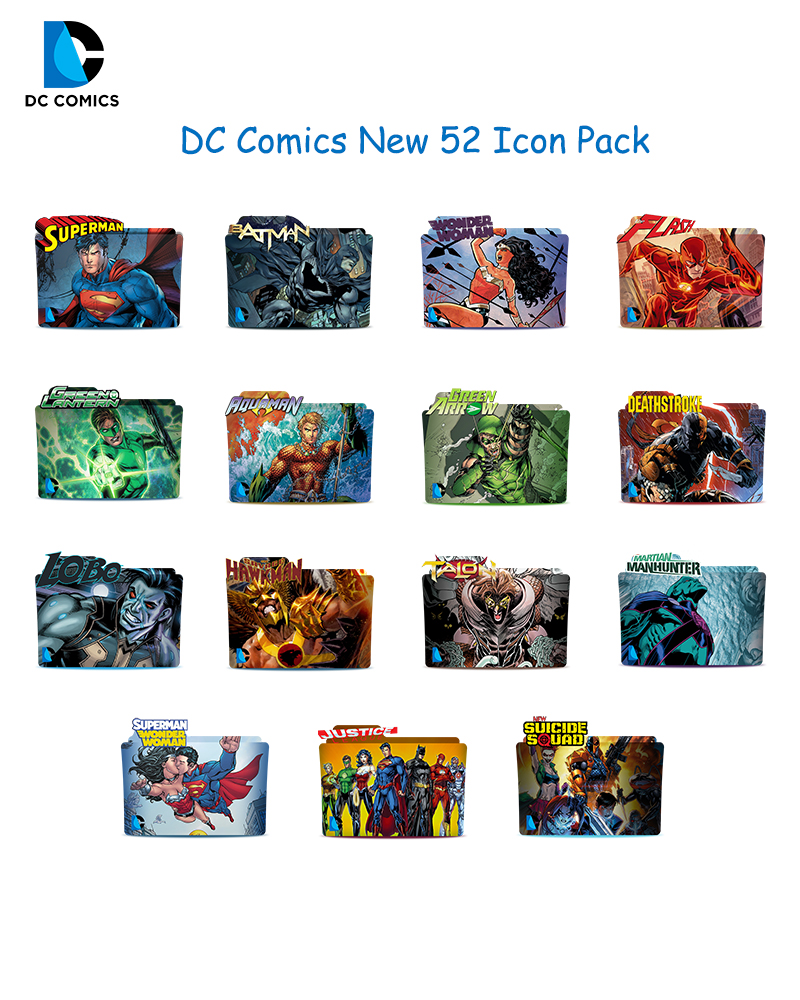 DC Comics New52 Icon Pack