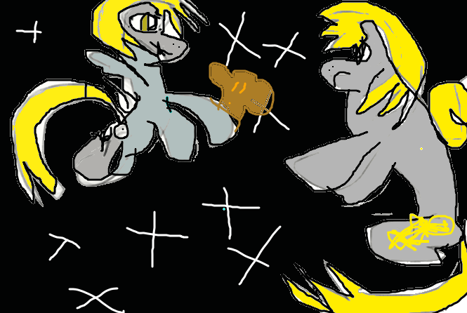 Derpy and her twin brother by DerpyHooves1234590 on DeviantArt