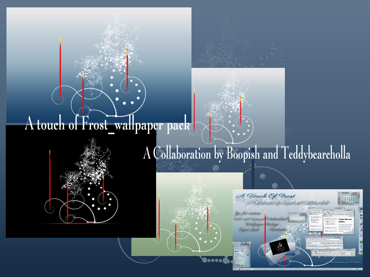Frosted wallpaper pack by teddybearcholla
