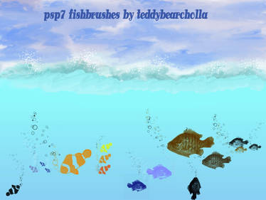 psp7 fishbrushes