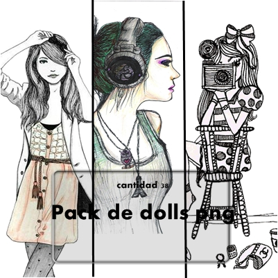 #Pack de Dolls Vintage png