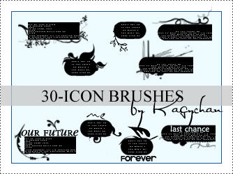 30 icon brushes