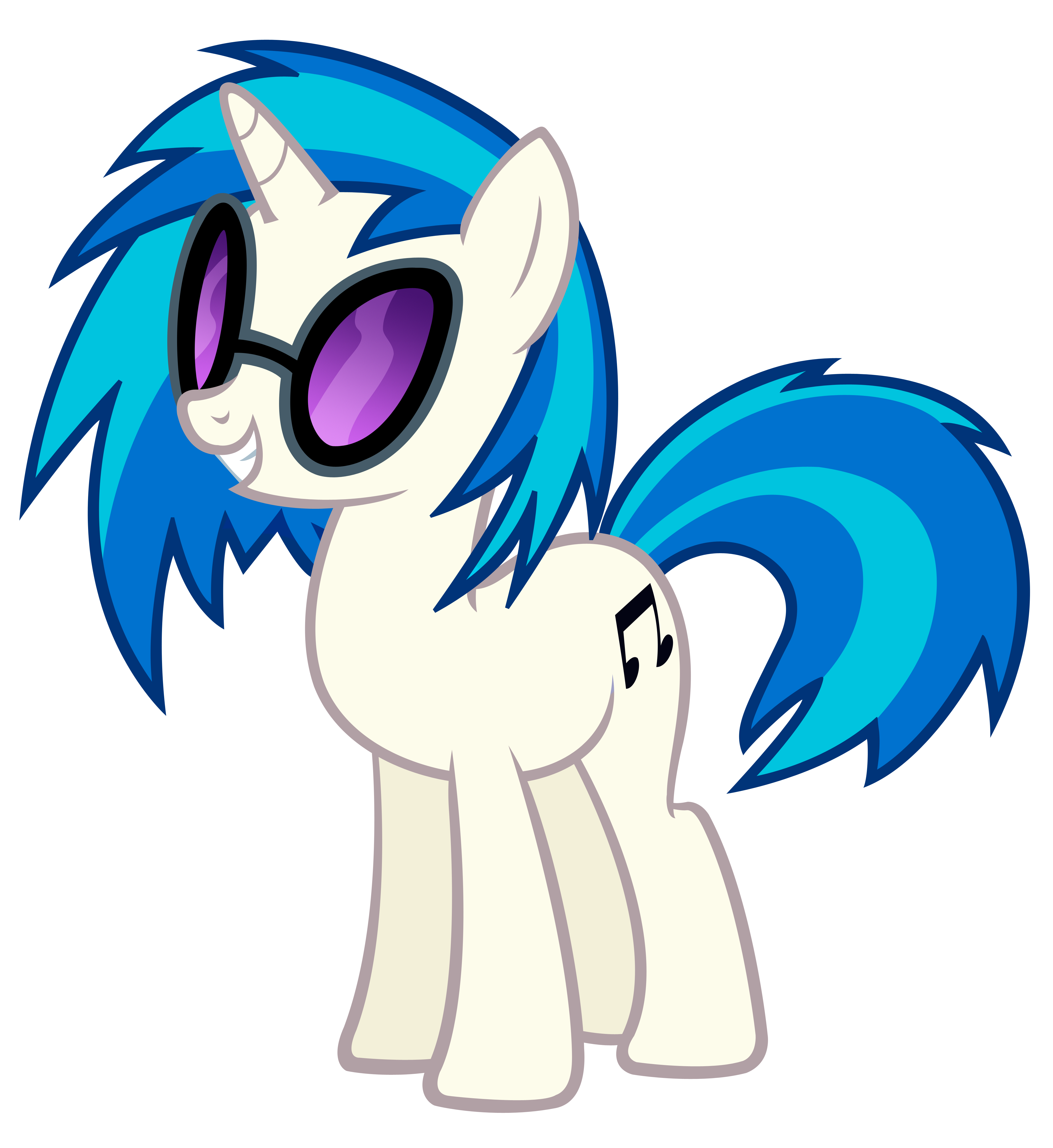 Vinyl Scratch Vector - DJ P0n3