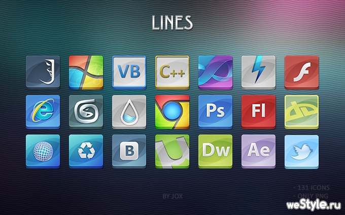 Lines icons