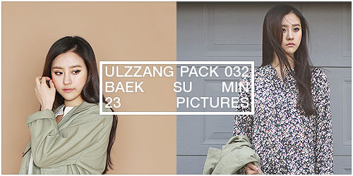 ULZZANG PACK 032 [BAEK SU MIN]