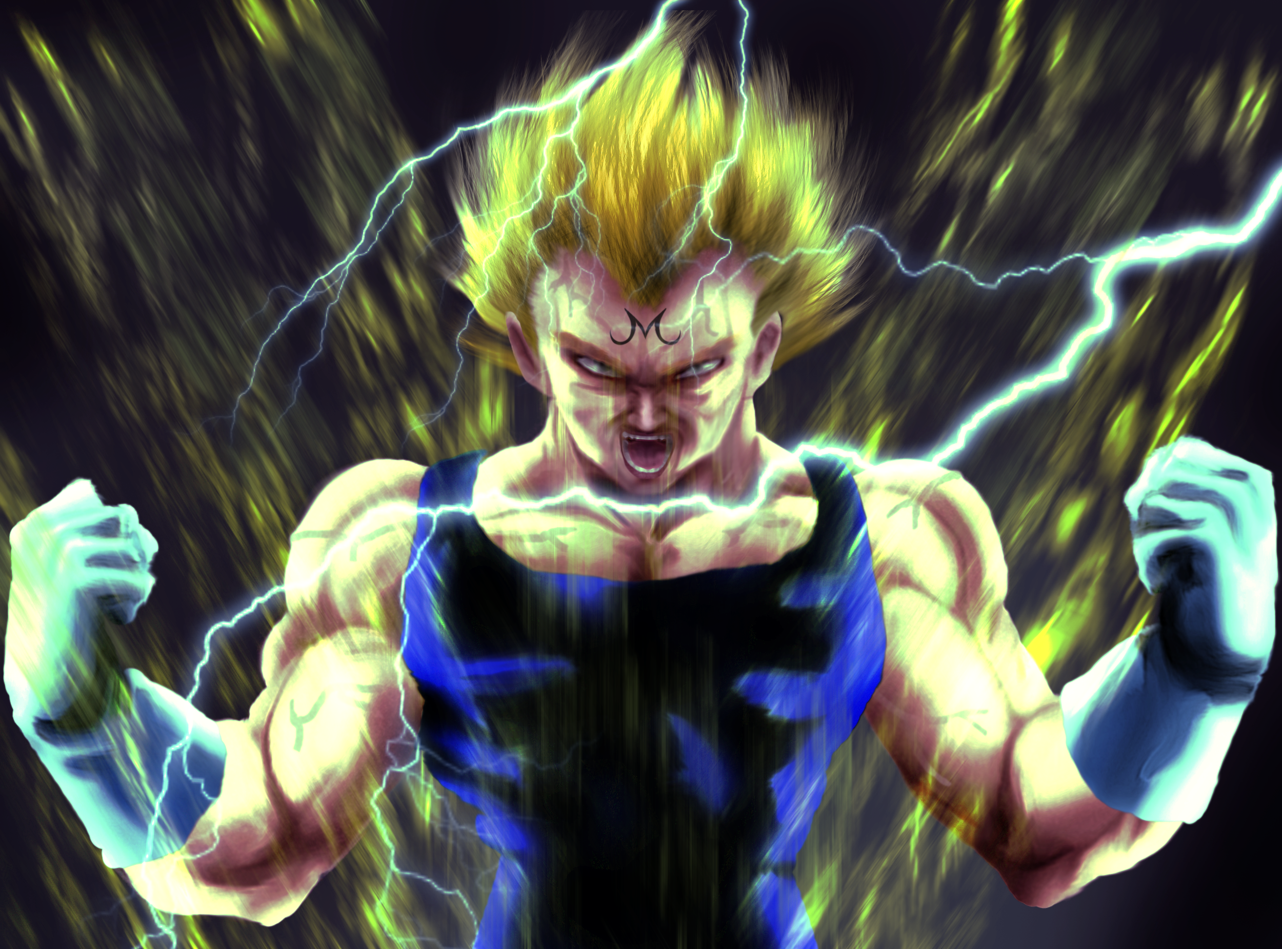 Pintura Majin Vejeta by Euzio on DeviantArt