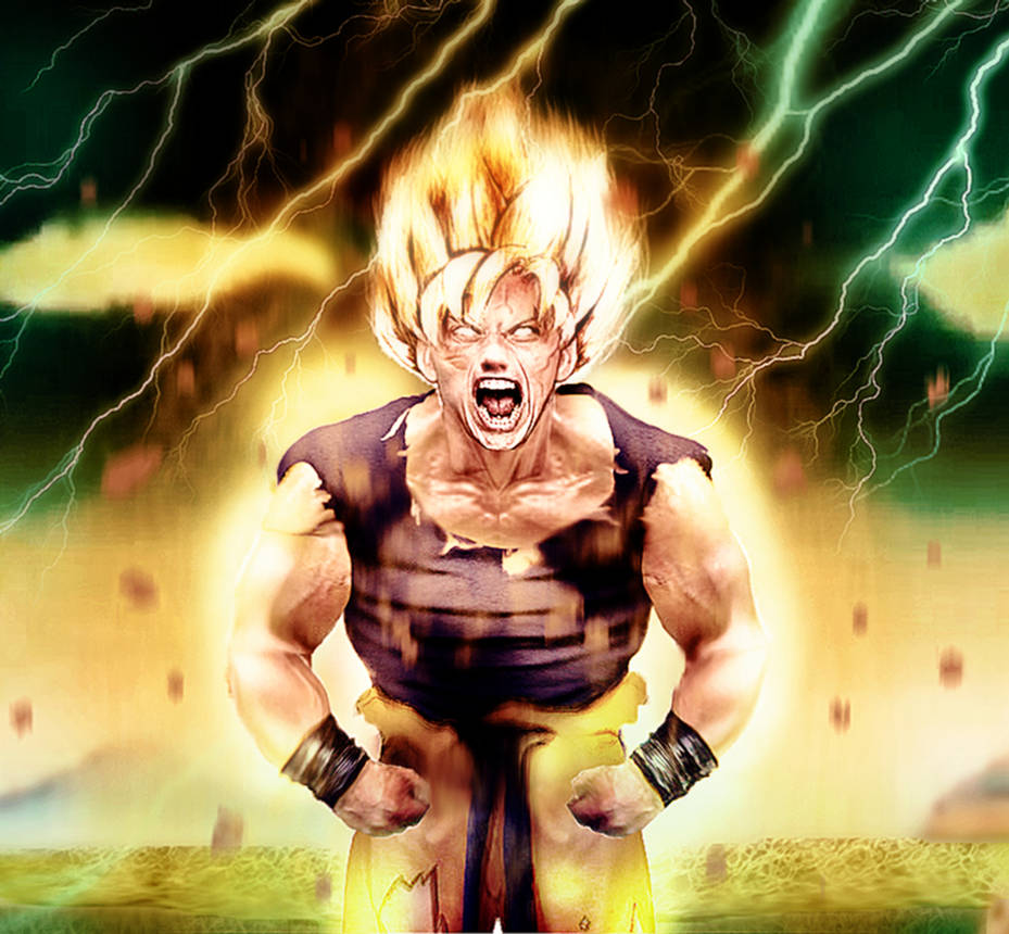 Goku Goes Super Saiyan by Shibuz4 on DeviantArt