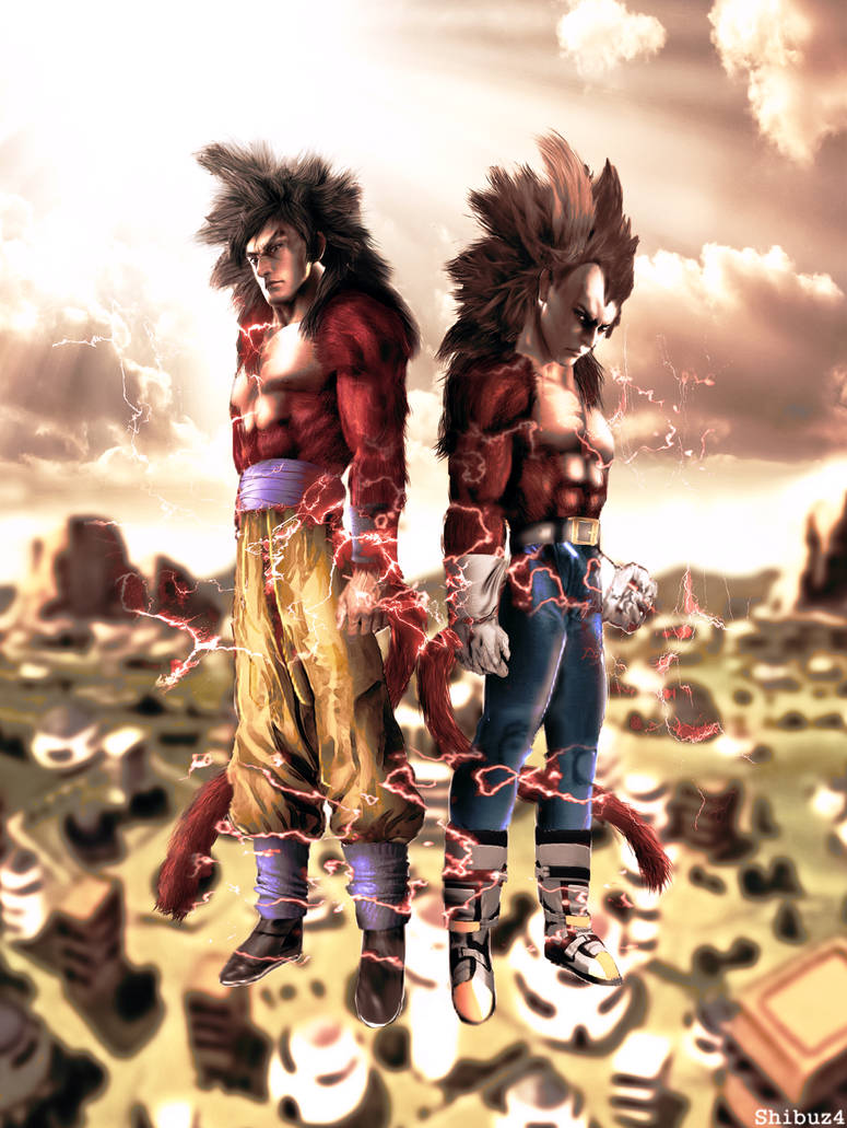 Goku and Vegeta ssj4 real style by Shibuz4 on DeviantArt