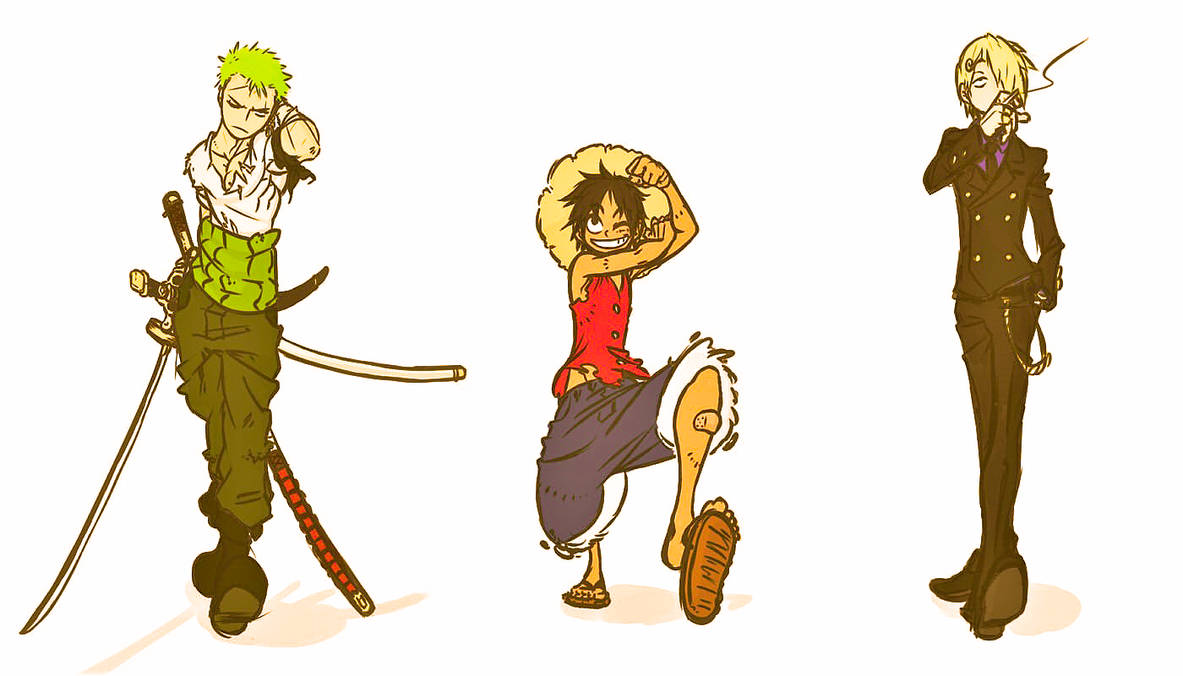 Luffy Zoro Sanji by idontwannausehername on DeviantArt