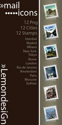 Mail Stamp Icons