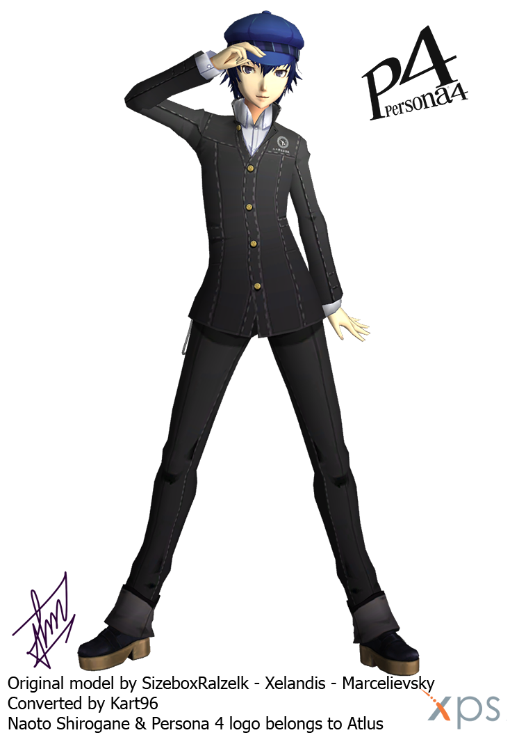 Naoto School Winter Outfit XPS by kart96 on DeviantArt